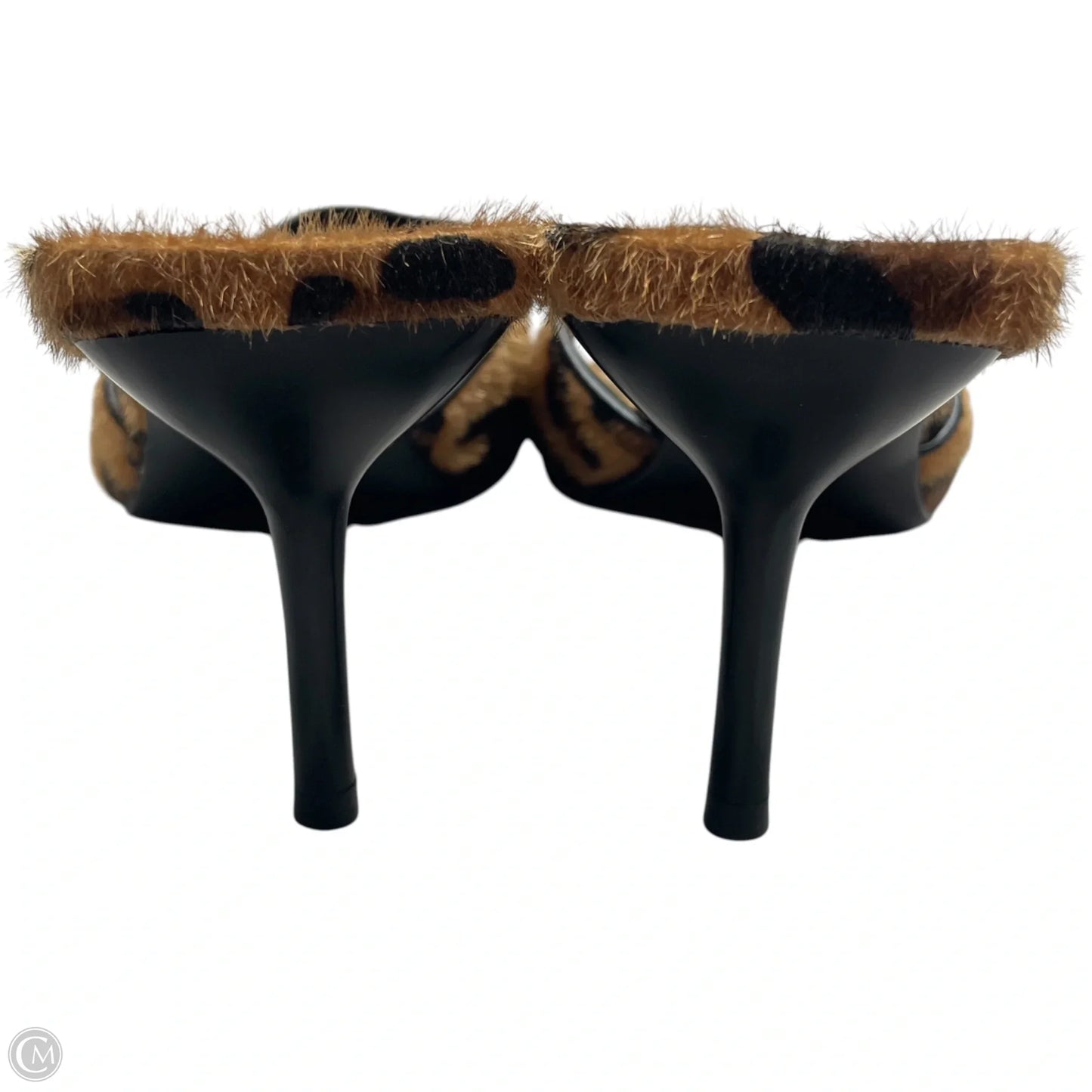 Sandals Heels Kitten By Qiv In Animal Print, Size: 8.5
