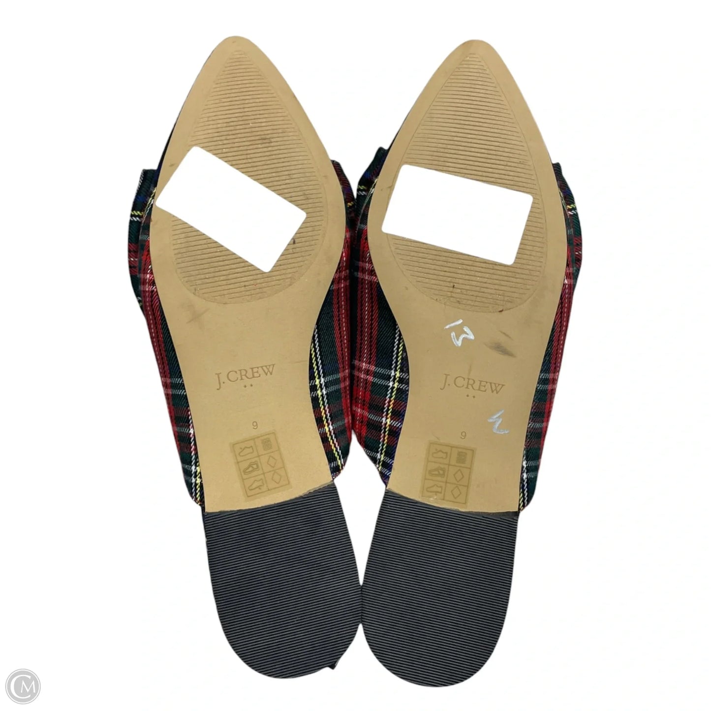 Shoes Flats By J. Crew In Plaid Pattern, Size: 9
