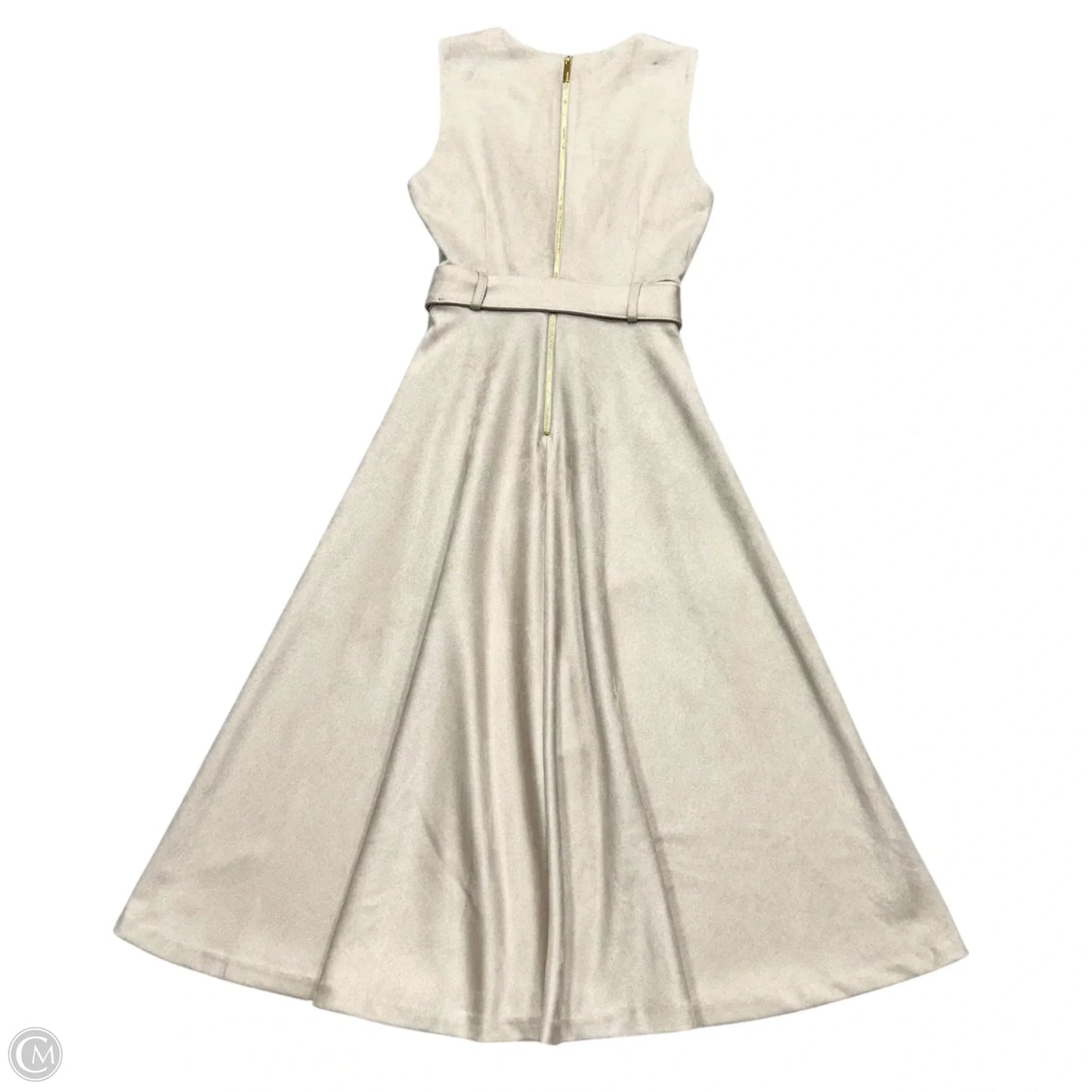 Dress Work By Calvin Klein In Beige, Size: Xs