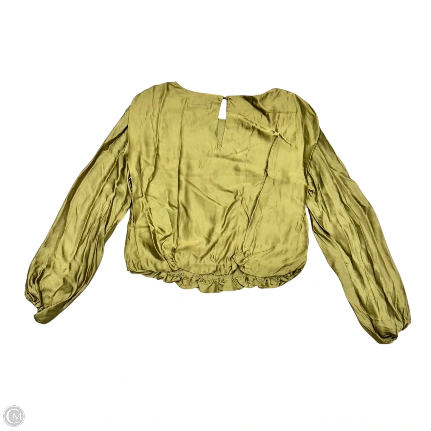 Blouse Long Sleeve By Anthropologie In Green, Size: S