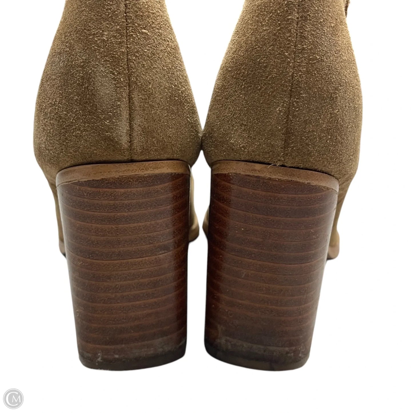 Boots Ankle Heels By Marc Fisher In Tan, Size: 6.5
