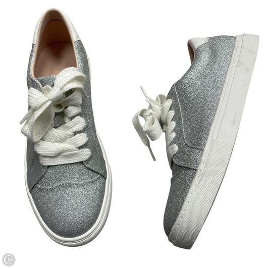 Shoes Designer By Kate Spade In Silver, Size: 10