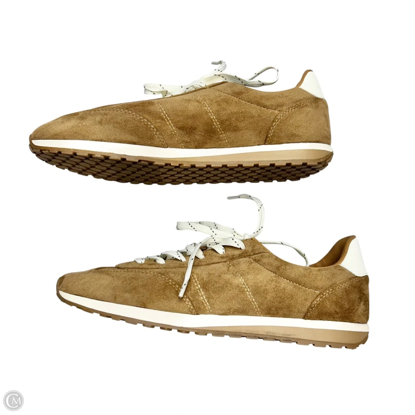 Shoes Sneakers By Madden Girl In Brown & White, Size: 8