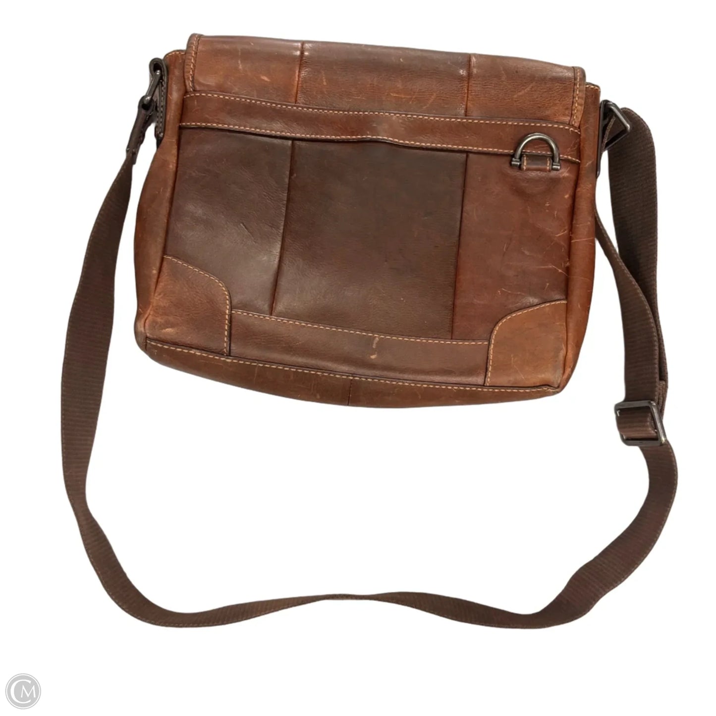 Crossbody Leather By Fossil, Size: Large