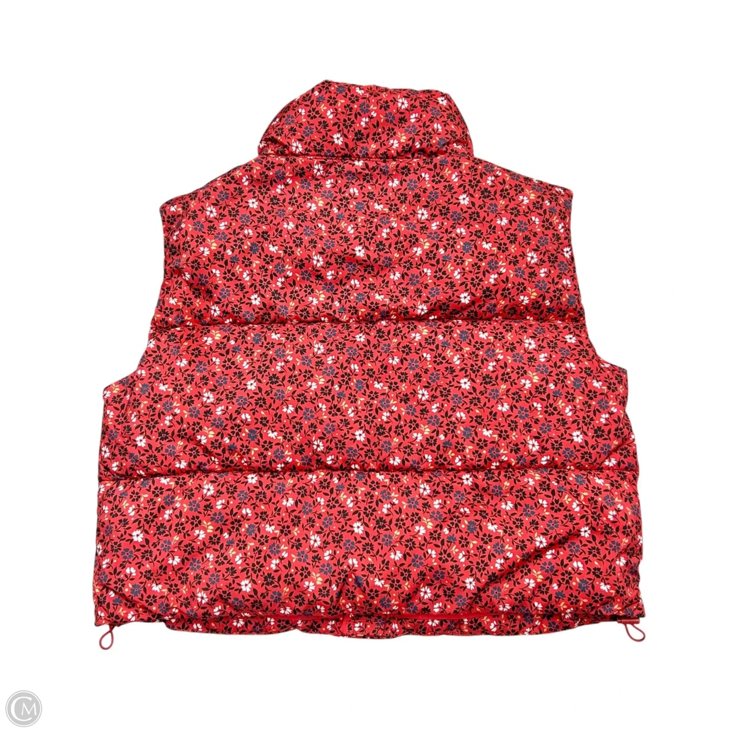 Vest Puffer & Quilted By Loft In Floral Print, Size: M