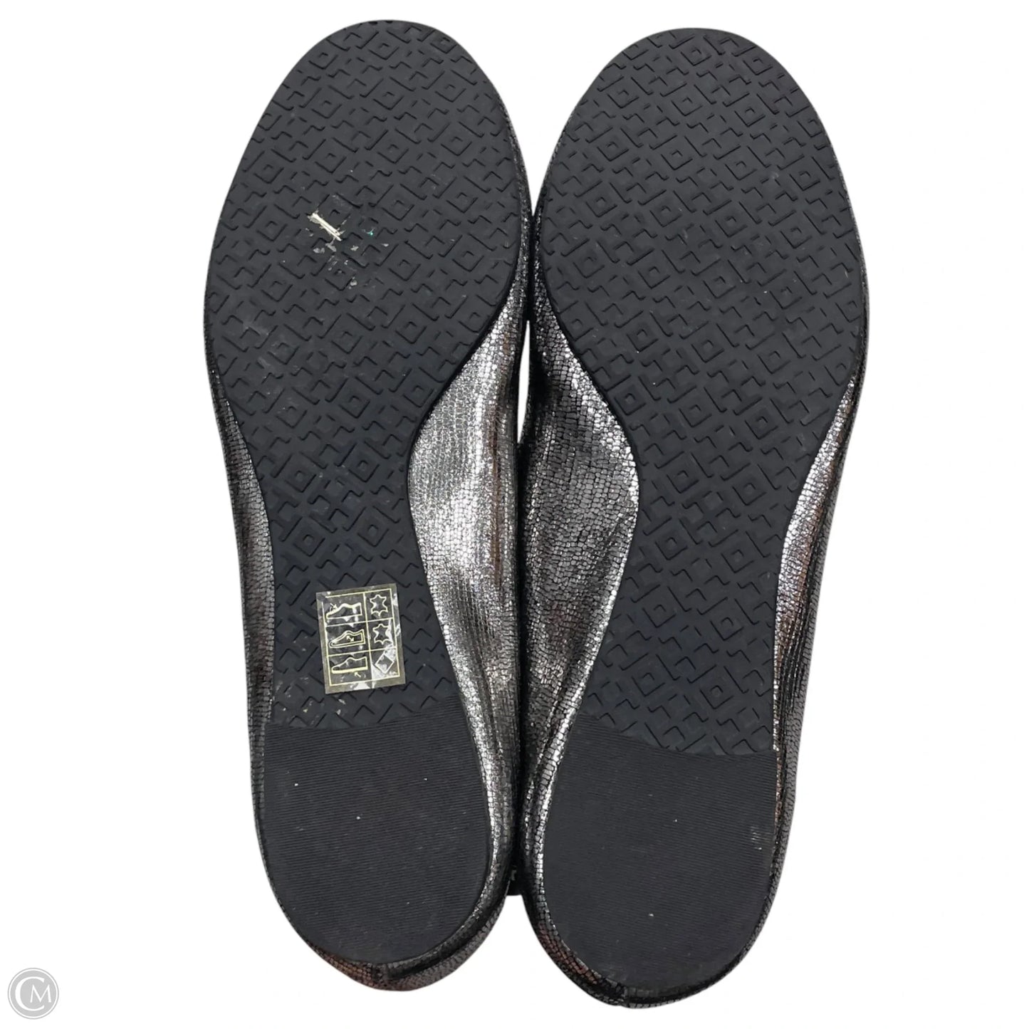 Shoes Designer By Tory Burch In Silver, Size: 7.5