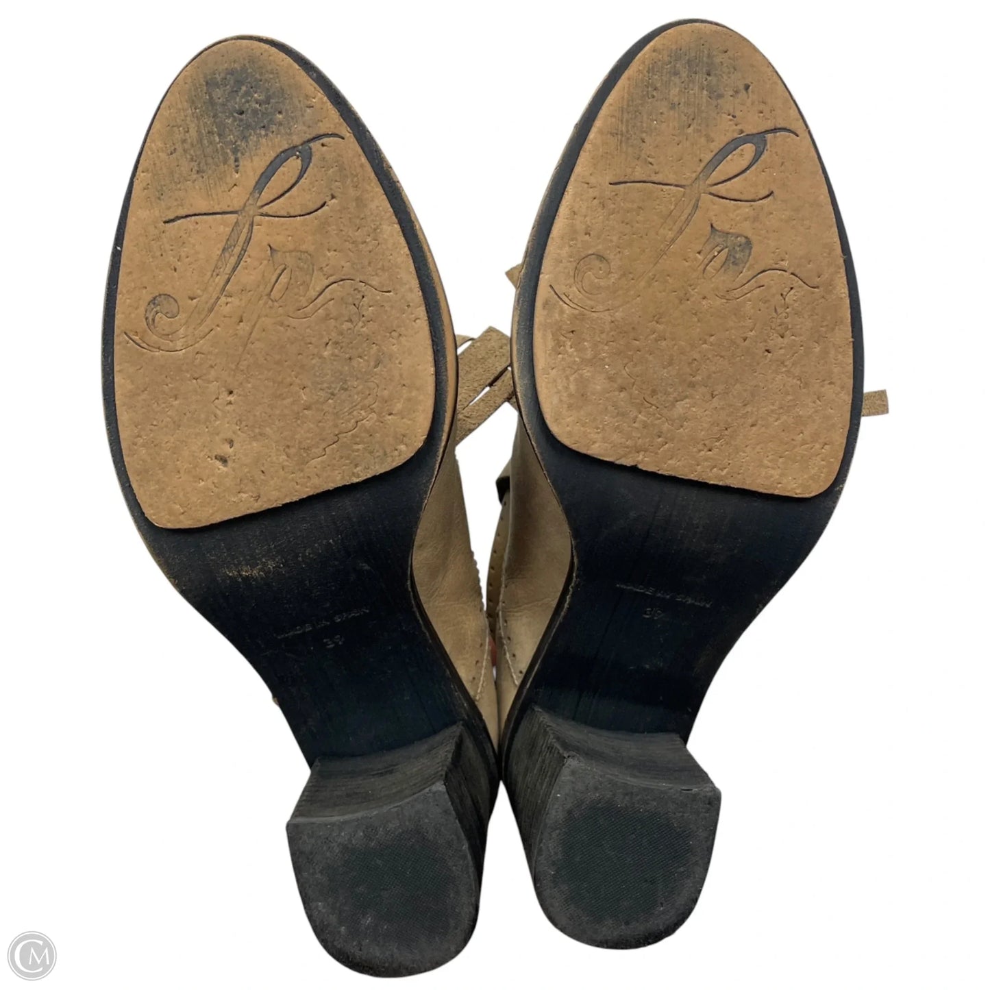Boots Ankle Heels By Free People In Tan, Size: 8.5