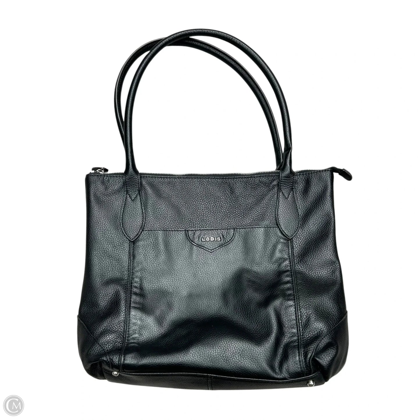 Handbag Leather By Lodis, Size: Large