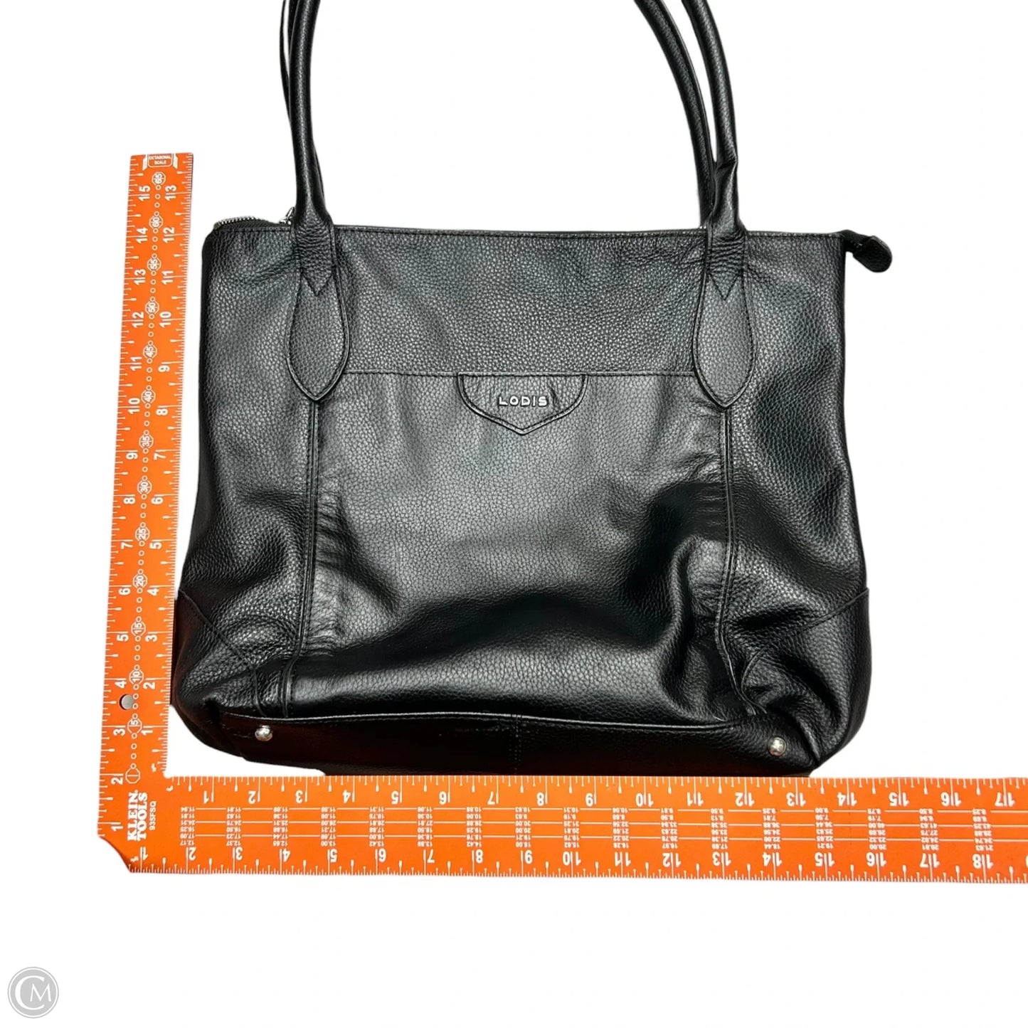 Handbag Leather By Lodis, Size: Large