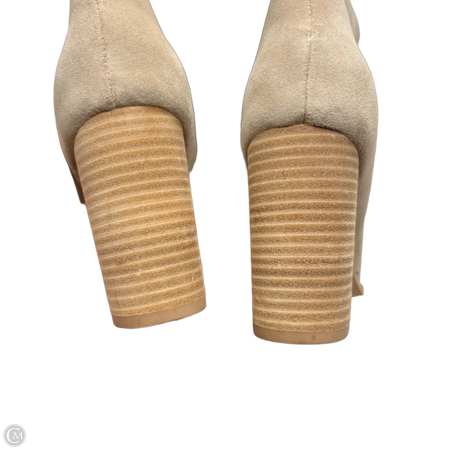 Boots Knee Heels By Steve Madden In Cream, Size: 7.5