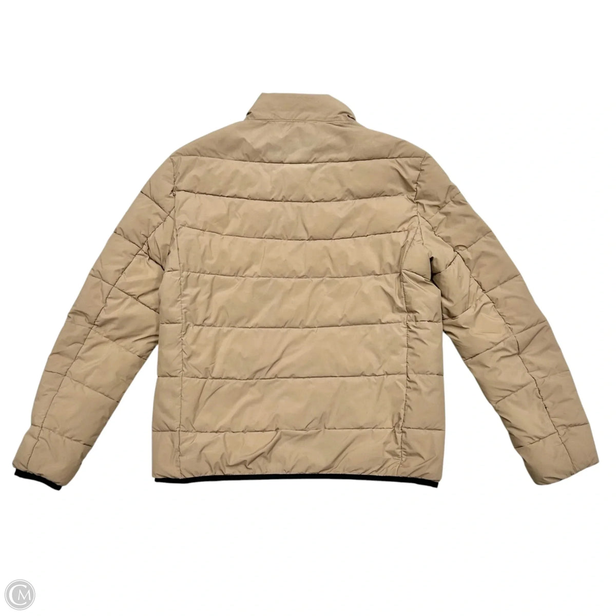 Jacket Puffer & Quilted By Calvin Klein In Tan, Size: M