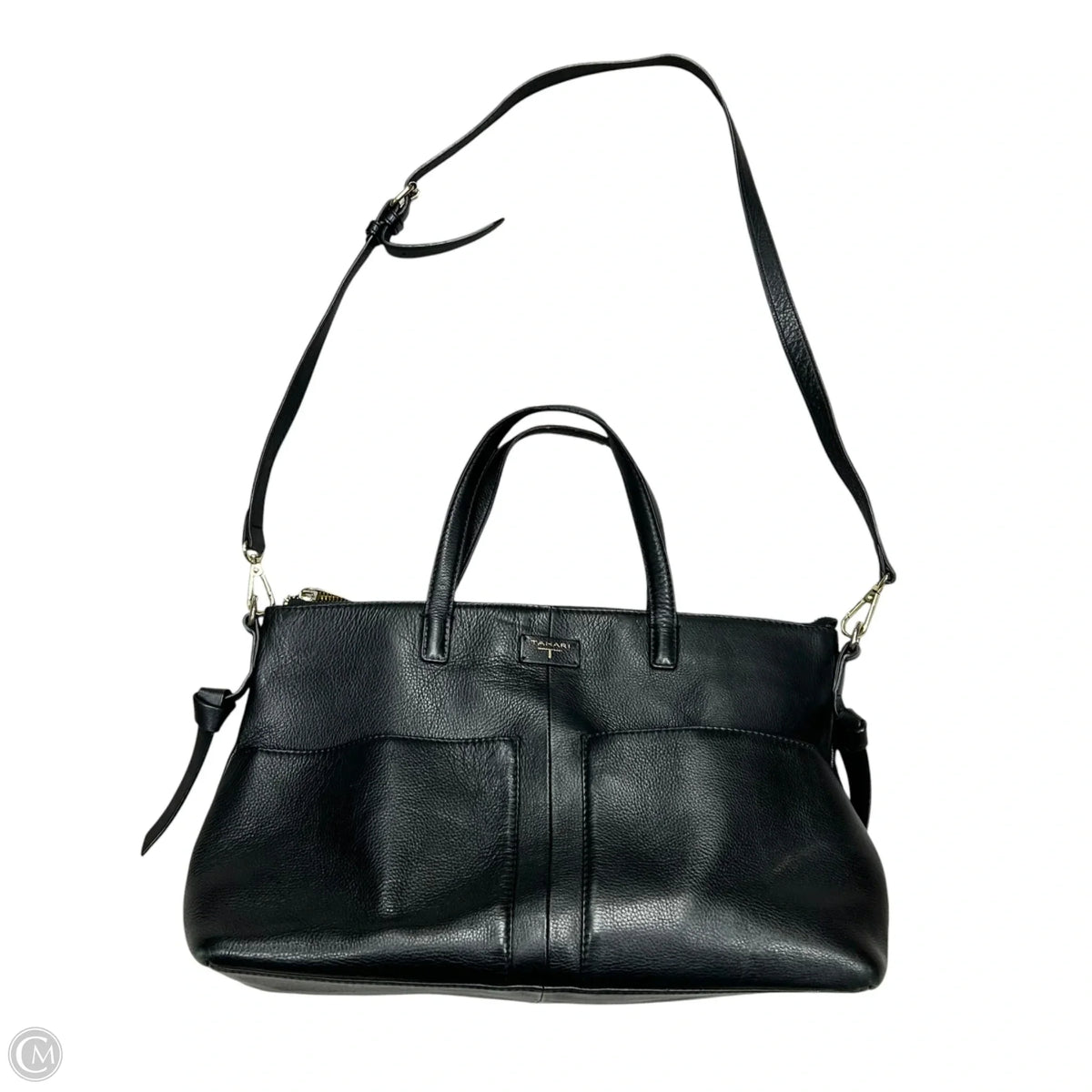Crossbody Leather By Tahari, Size: Medium