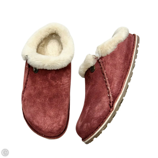 Slippers By Birkenstock In Maroon, Size: 6
