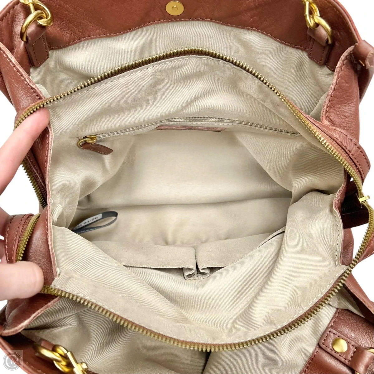 Handbag Leather By American Leather Co, Size: Medium