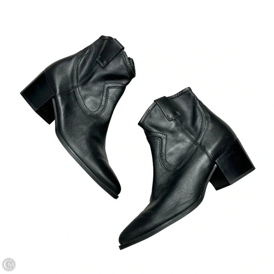 Boots Ankle Heels By Clarks In Black, Size: 8.5