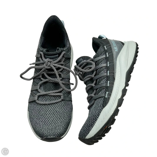 Shoes Athletic By Merrell In Black & Grey, Size: 7.5