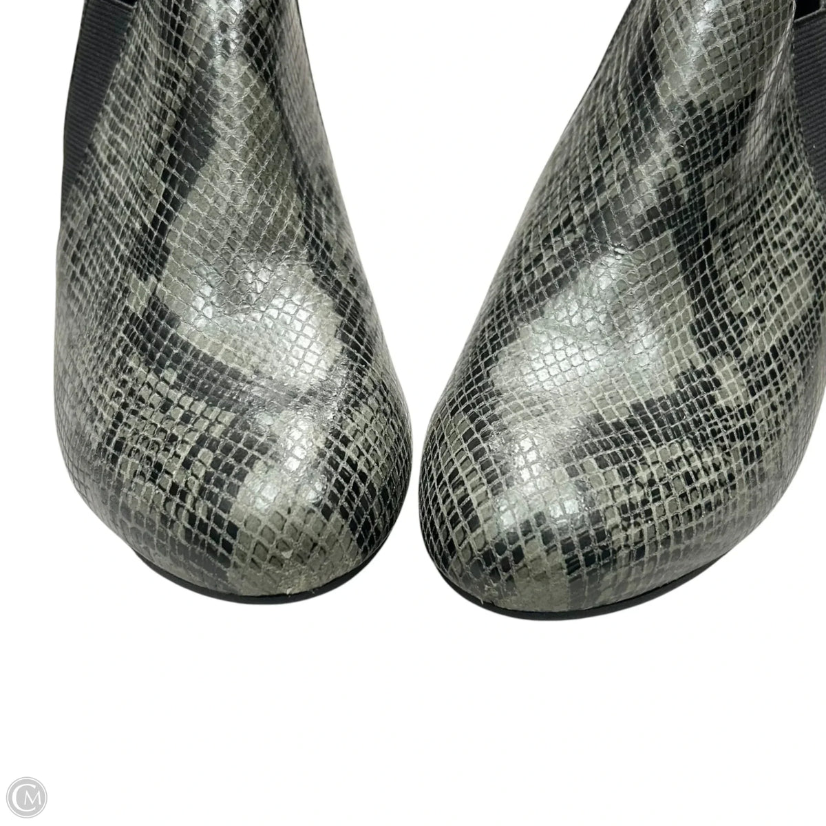 Boots Ankle Heels By Vionic In Snakeskin Print, Size: 9.5