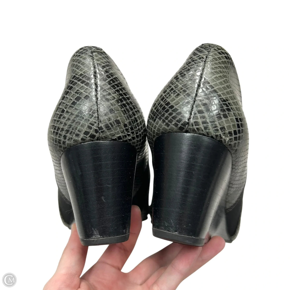 Boots Ankle Heels By Vionic In Snakeskin Print, Size: 9.5