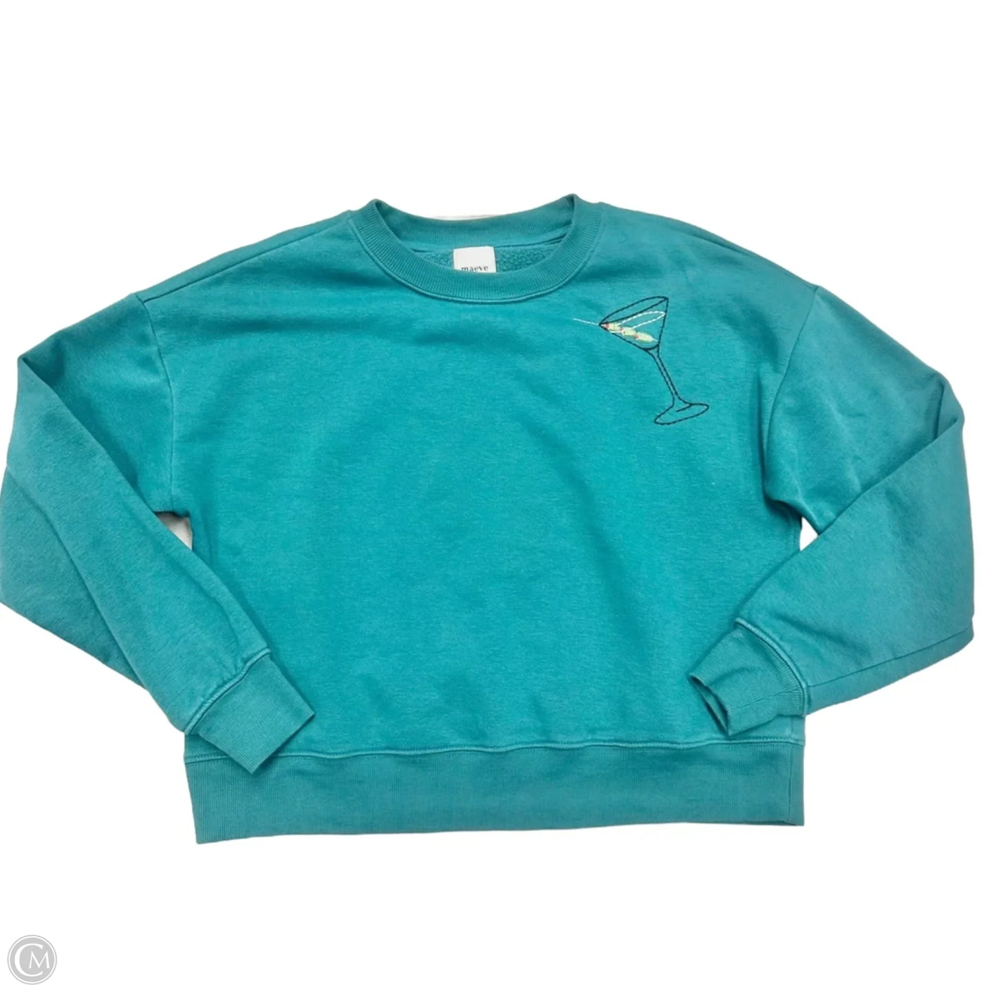 Top Long Sleeve By Maeve In Teal, Size: Xxs