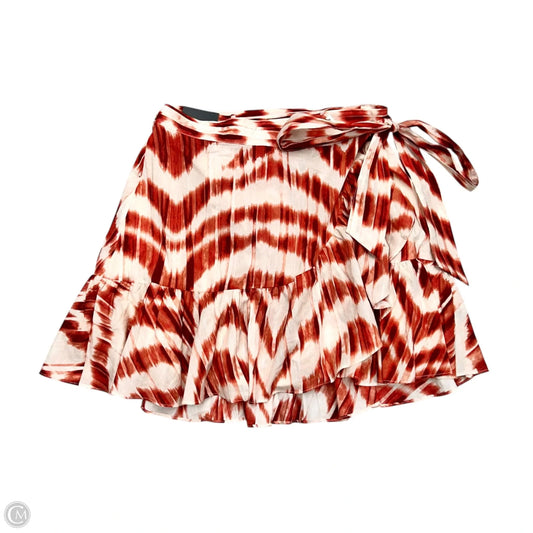 Skirt Midi By Banana Republic In Red, Size: S
