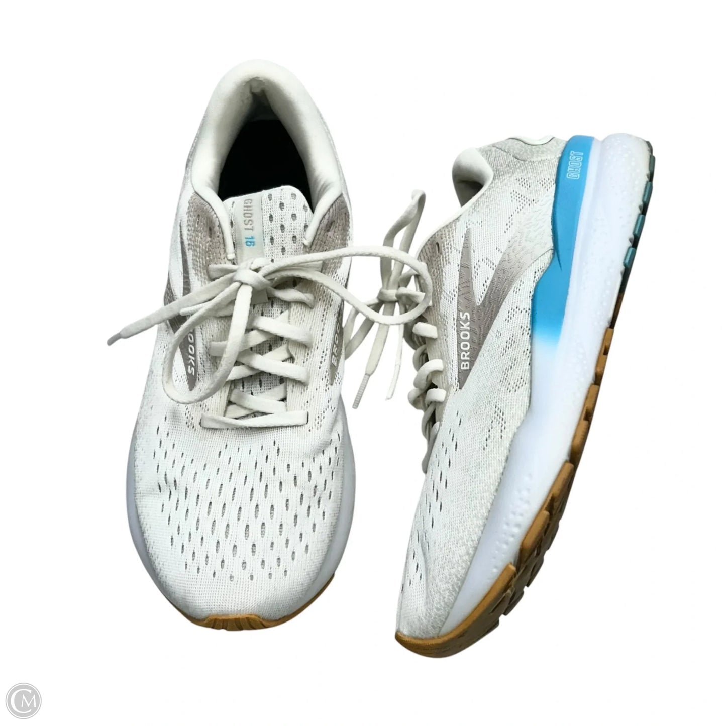 Shoes Athletic By Brooks In Blue & White, Size: 9