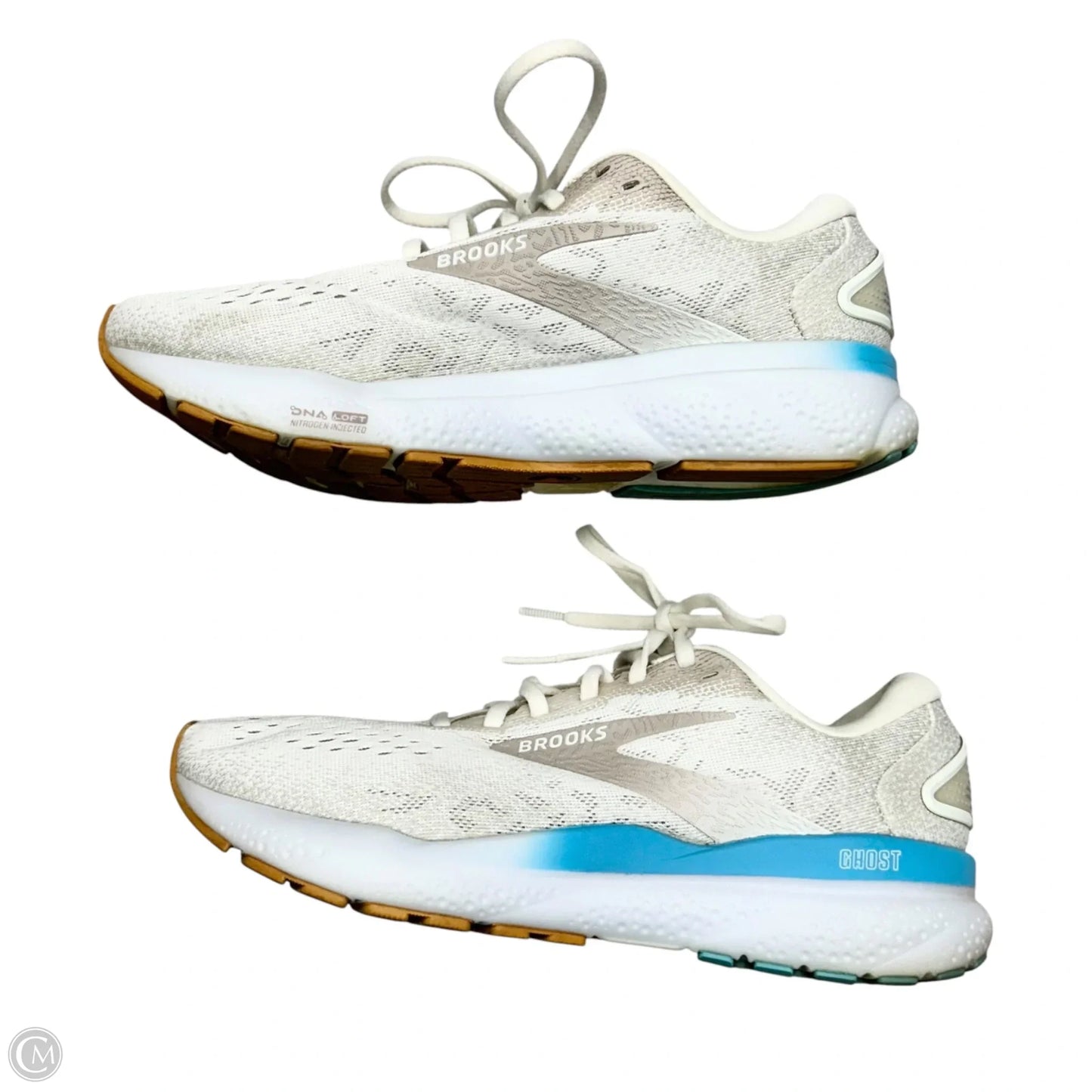 Shoes Athletic By Brooks In Blue & White, Size: 9