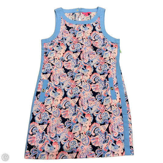 Dress Designer By Lilly Pulitzer In Blue & Pink, Size: 14
