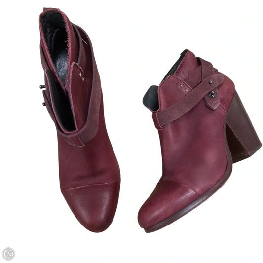 Boots Ankle Heels By Rag And Bone In Red, Size: 9.5
