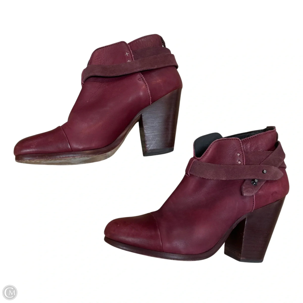 Boots Ankle Heels By Rag And Bone In Red, Size: 9.5