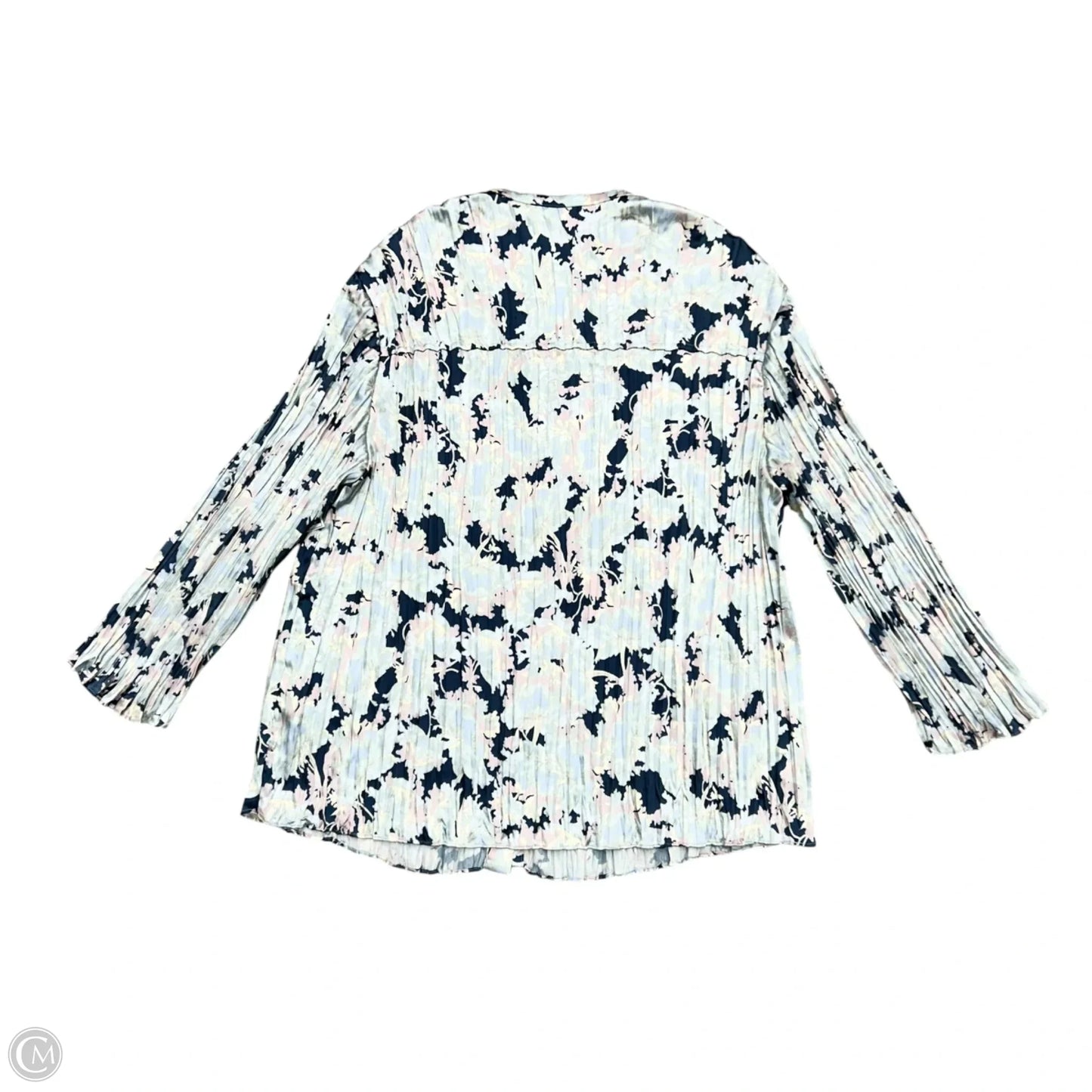 Blouse Long Sleeve By Vince In Floral Print, Size: S