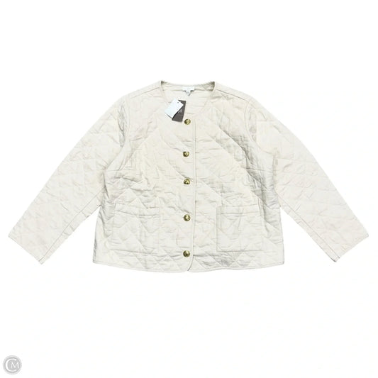 Jacket Puffer & Quilted By J. Jill In Cream, Size: 2x