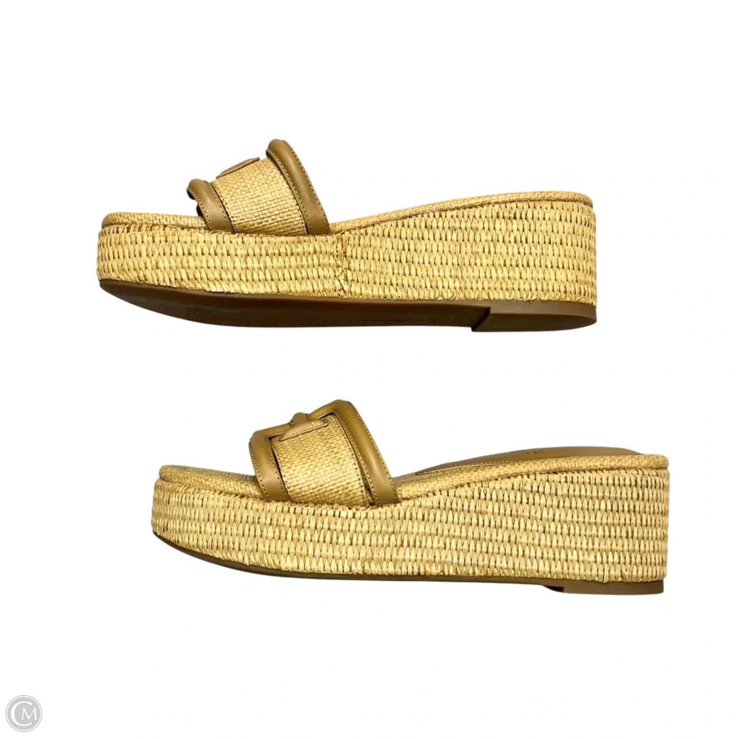 Sandals Heels Platform By Sam Edelman In Tan, Size: 8.5