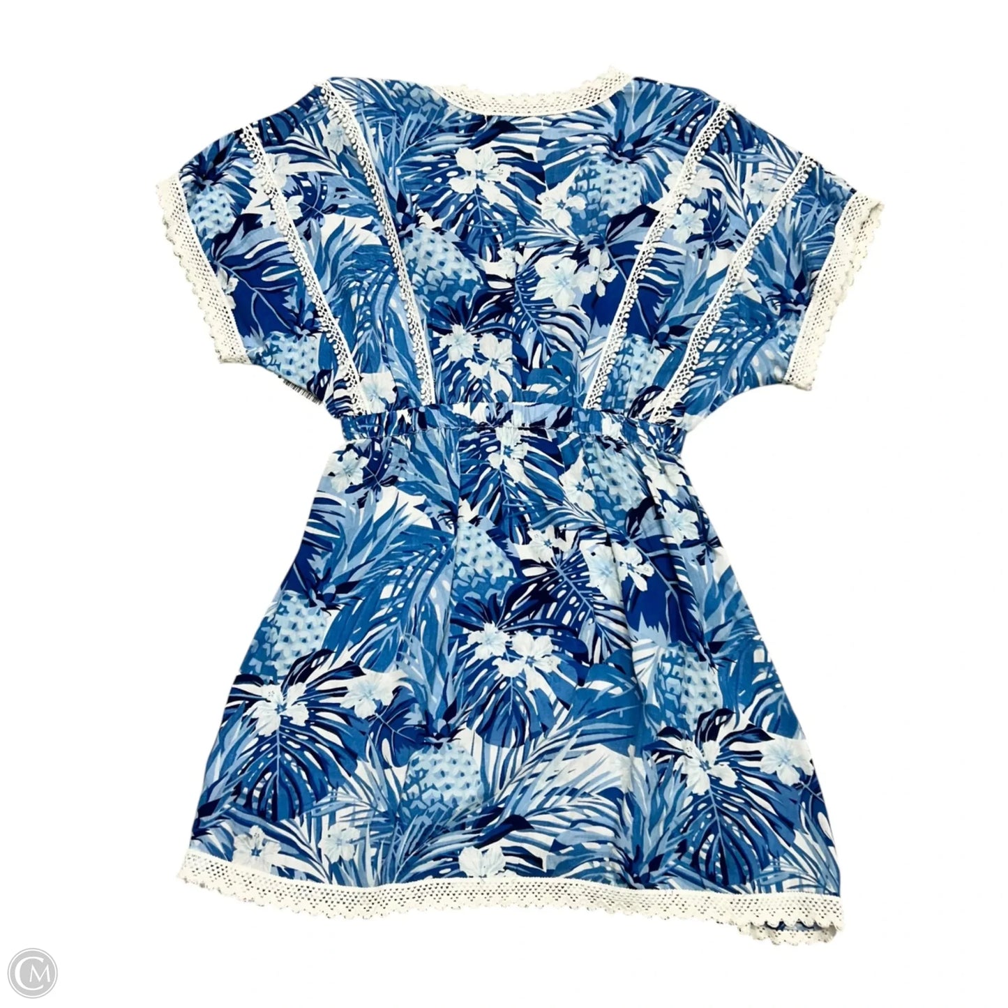 Romper By America & Beyond In Blue & White, Size: M