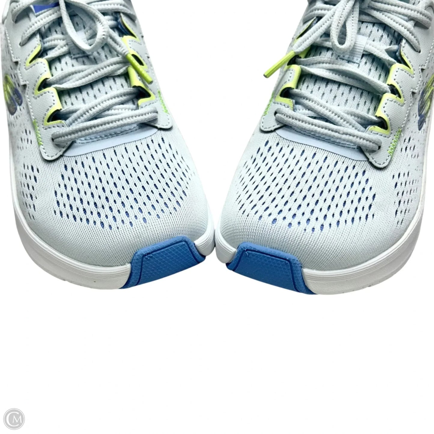 Shoes Sneakers By Skechers In Blue & Green, Size: 8.5
