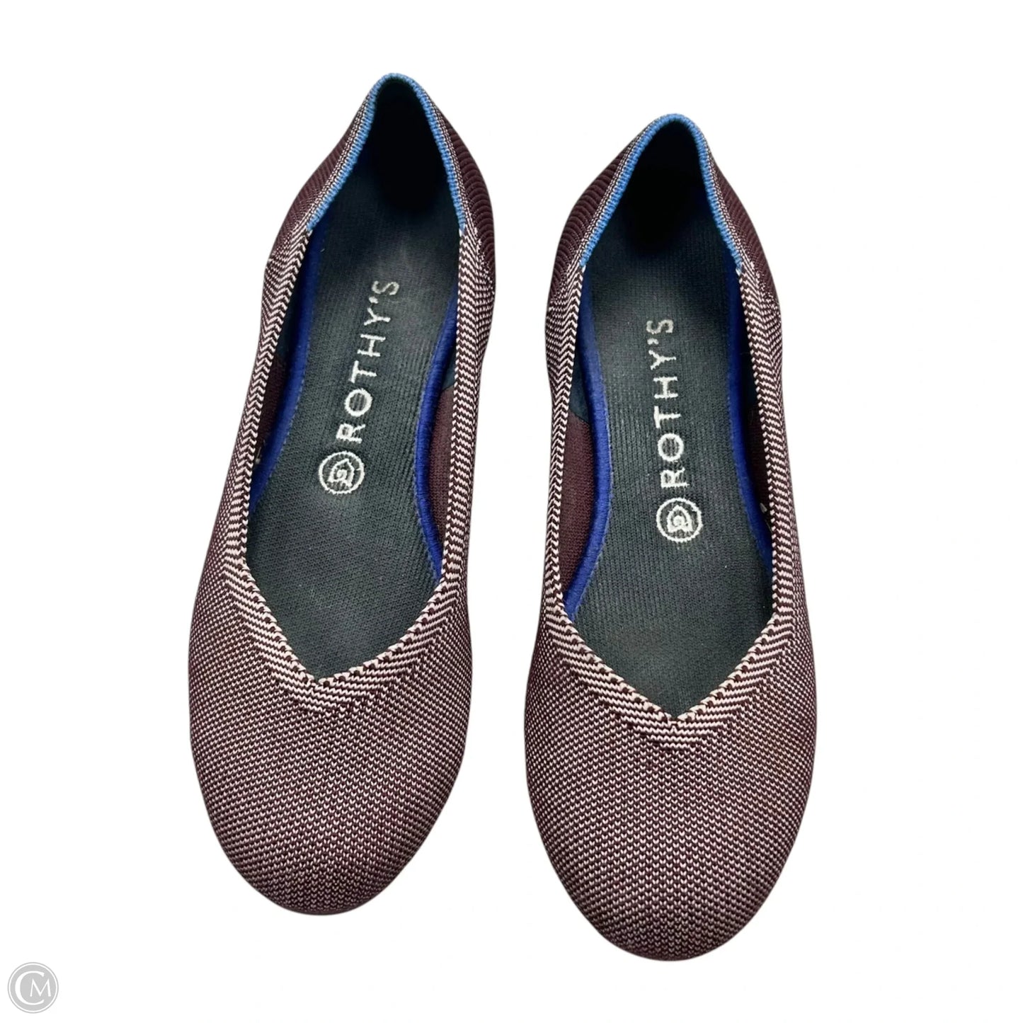 Shoes Flats By Rothys In Maroon, Size: 9
