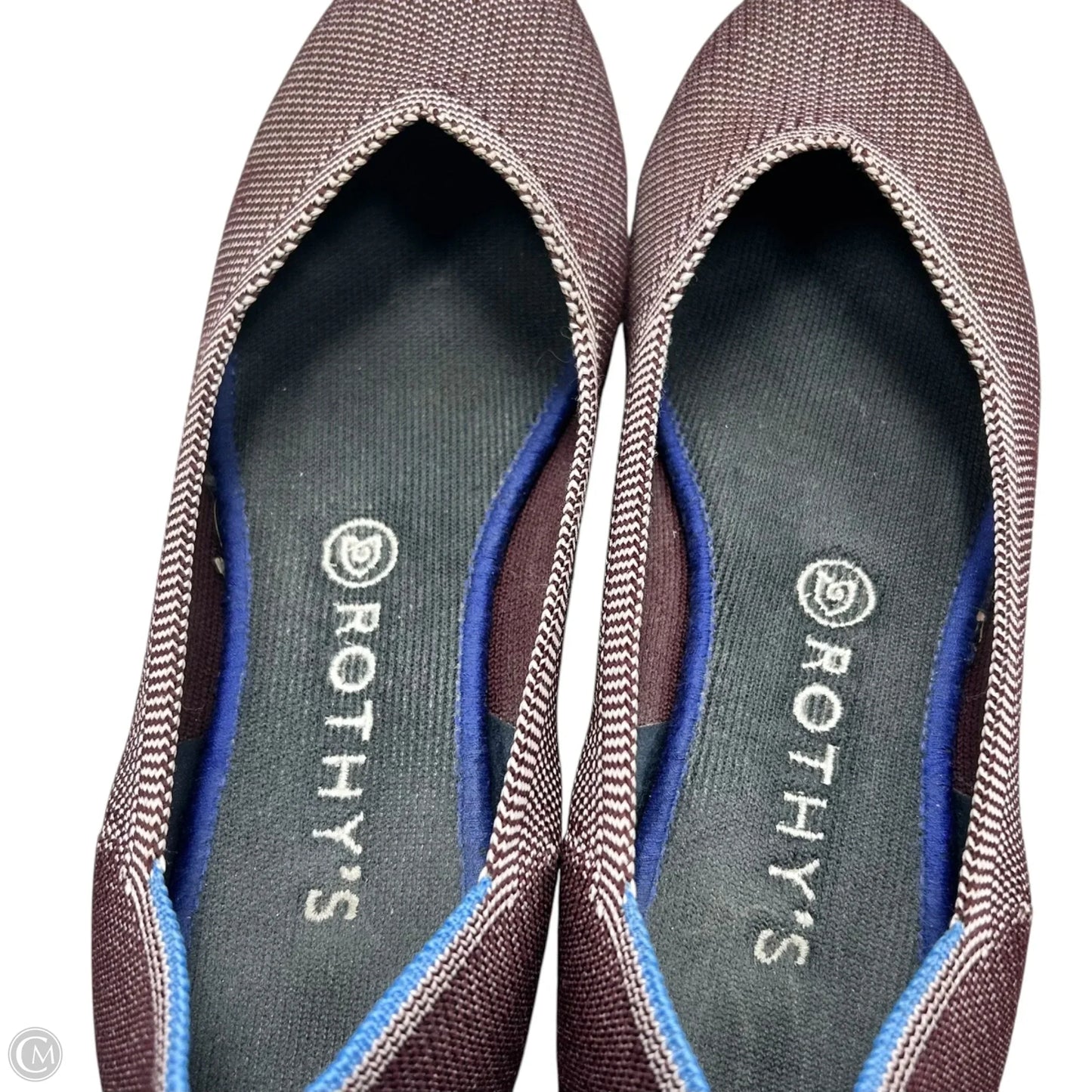 Shoes Flats By Rothys In Maroon, Size: 9