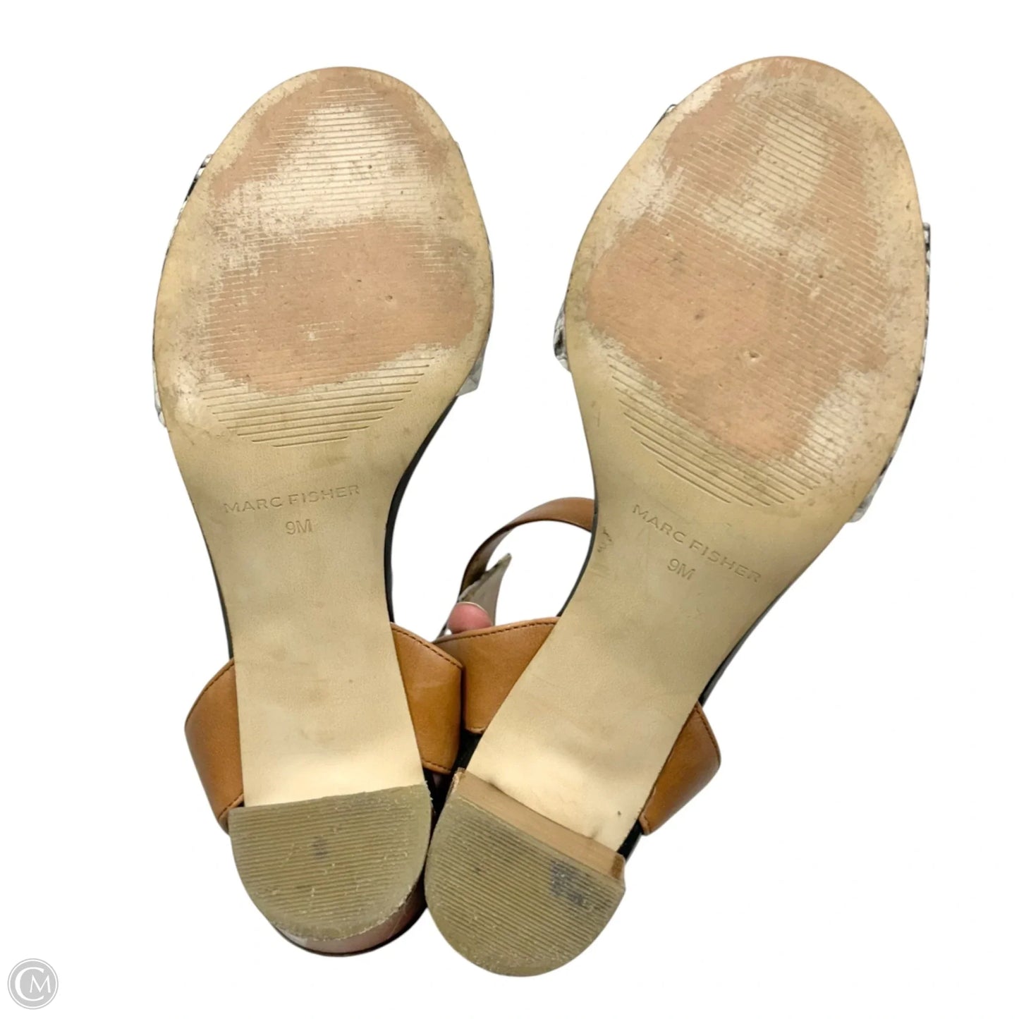 Shoes Heels Block By Marc Fisher In Snakeskin Print, Size: 9