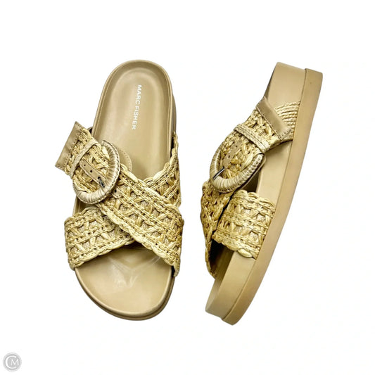 Sandals Flats By Marc Fisher In Beige, Size: 7.5
