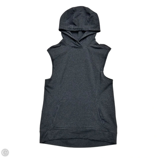Athletic Top Short Sleeve By Lululemon In Grey, Size: S