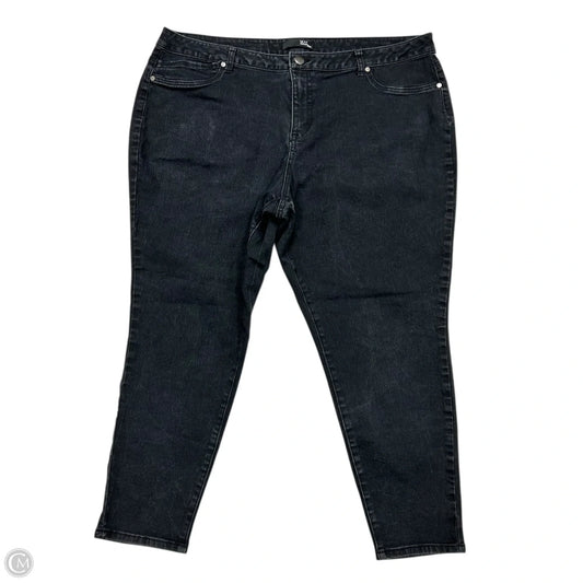 Jeans Straight By 1822 Denim In Black, Size: 24