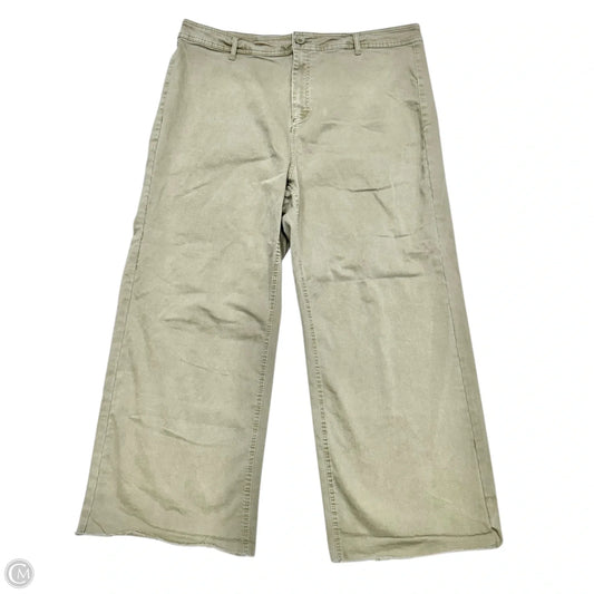 Jeans Straight By Oat In Green, Size: 22