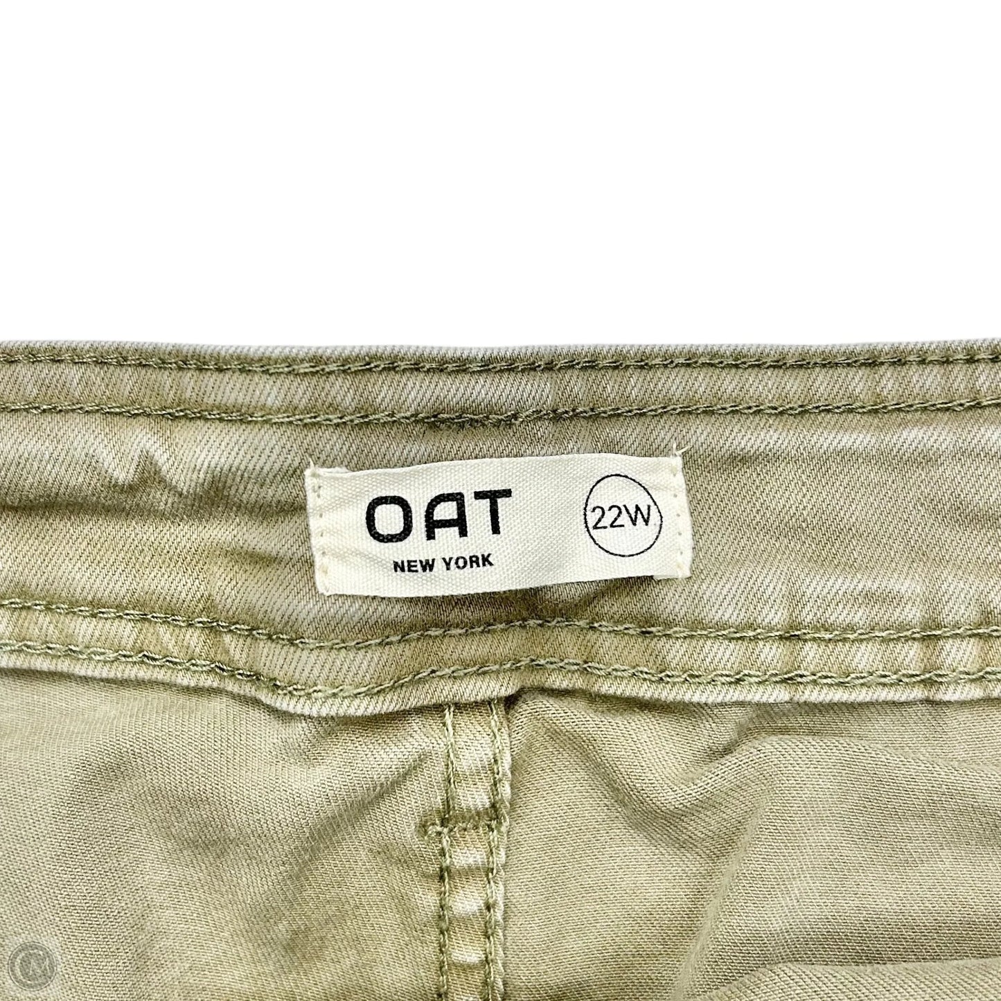 Jeans Straight By Oat In Green, Size: 22