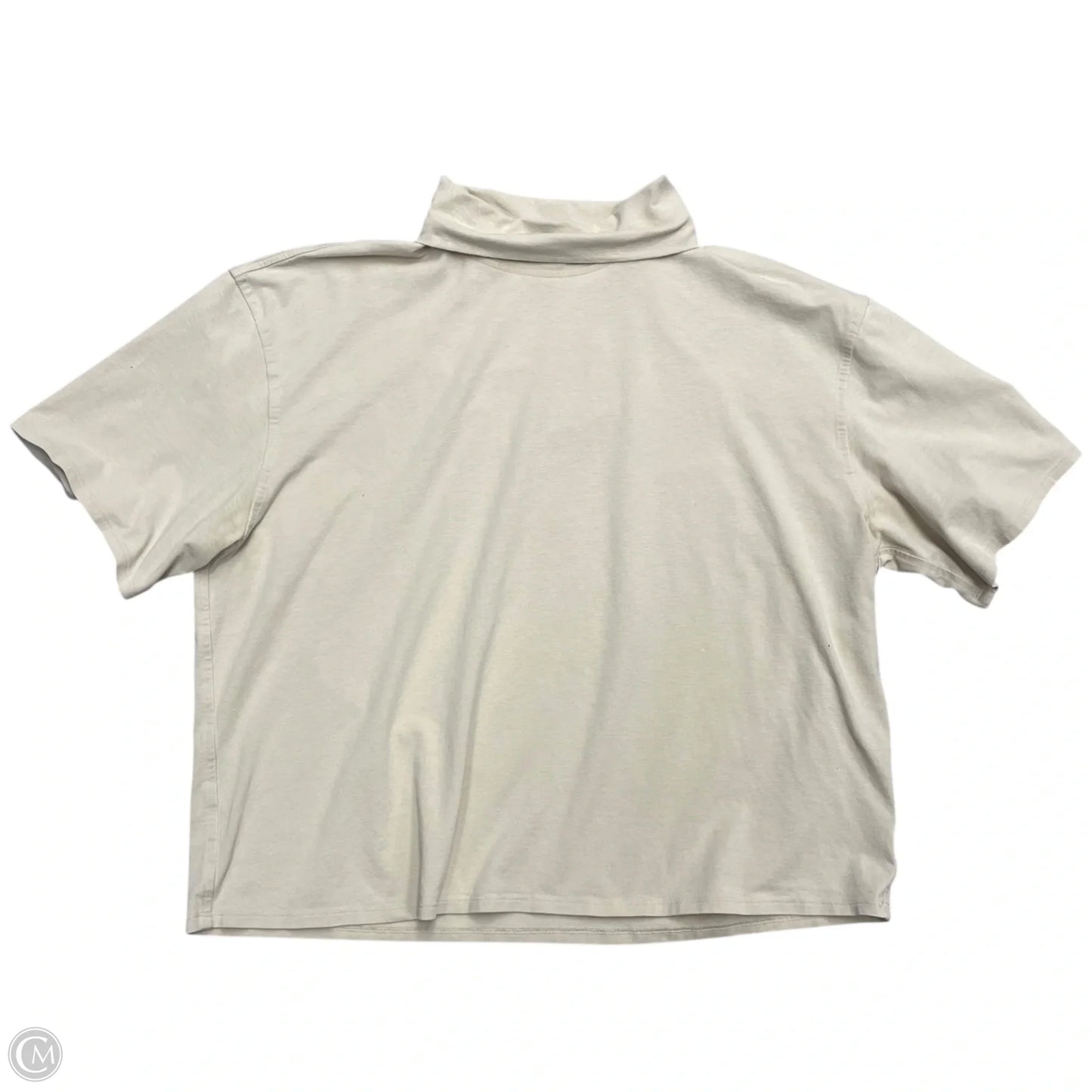Athletic Top Short Sleeve By Lululemon In Cream, Size: S