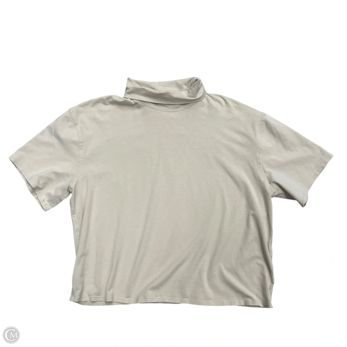 Athletic Top Short Sleeve By Lululemon In Cream, Size: S