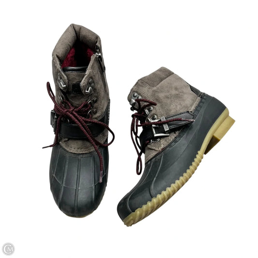 Boots Hiking By Tommy Hilfiger In Black & Brown, Size: 8