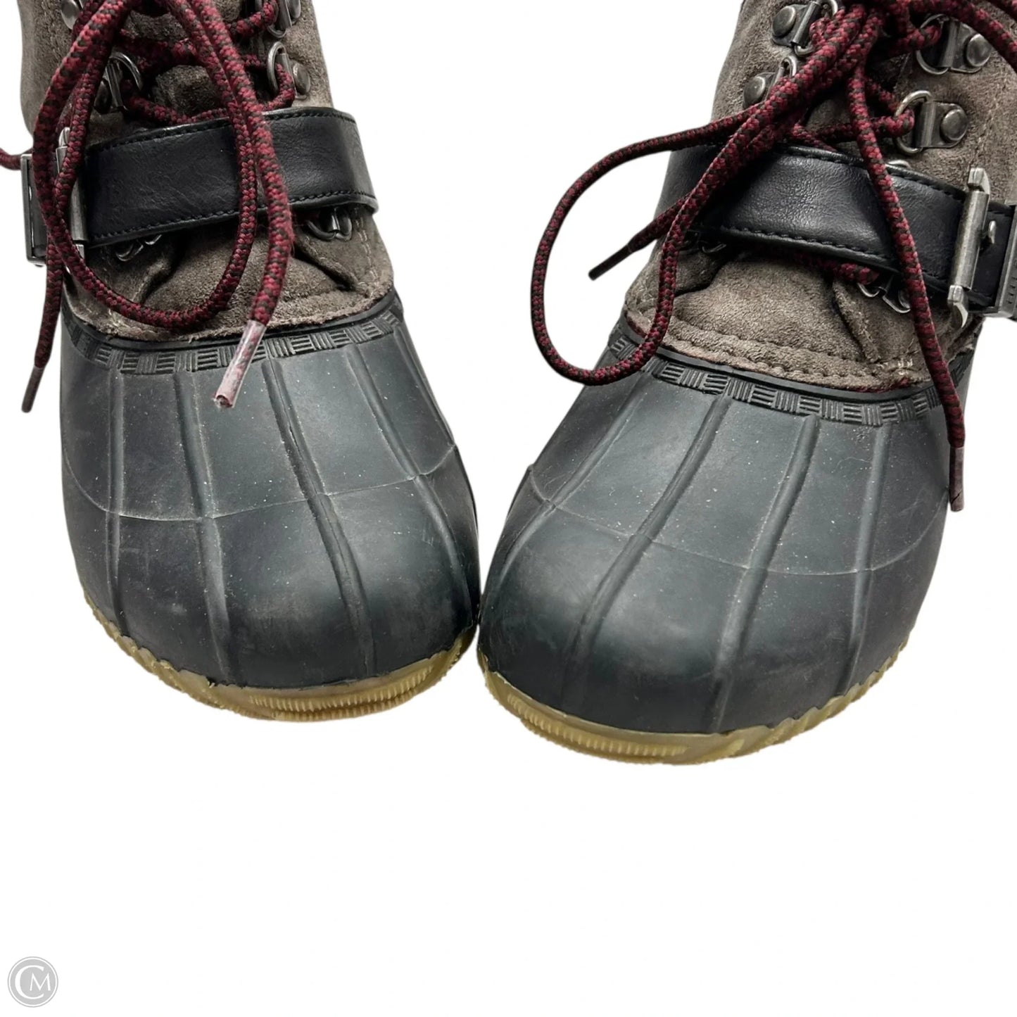 Boots Hiking By Tommy Hilfiger In Black & Brown, Size: 8