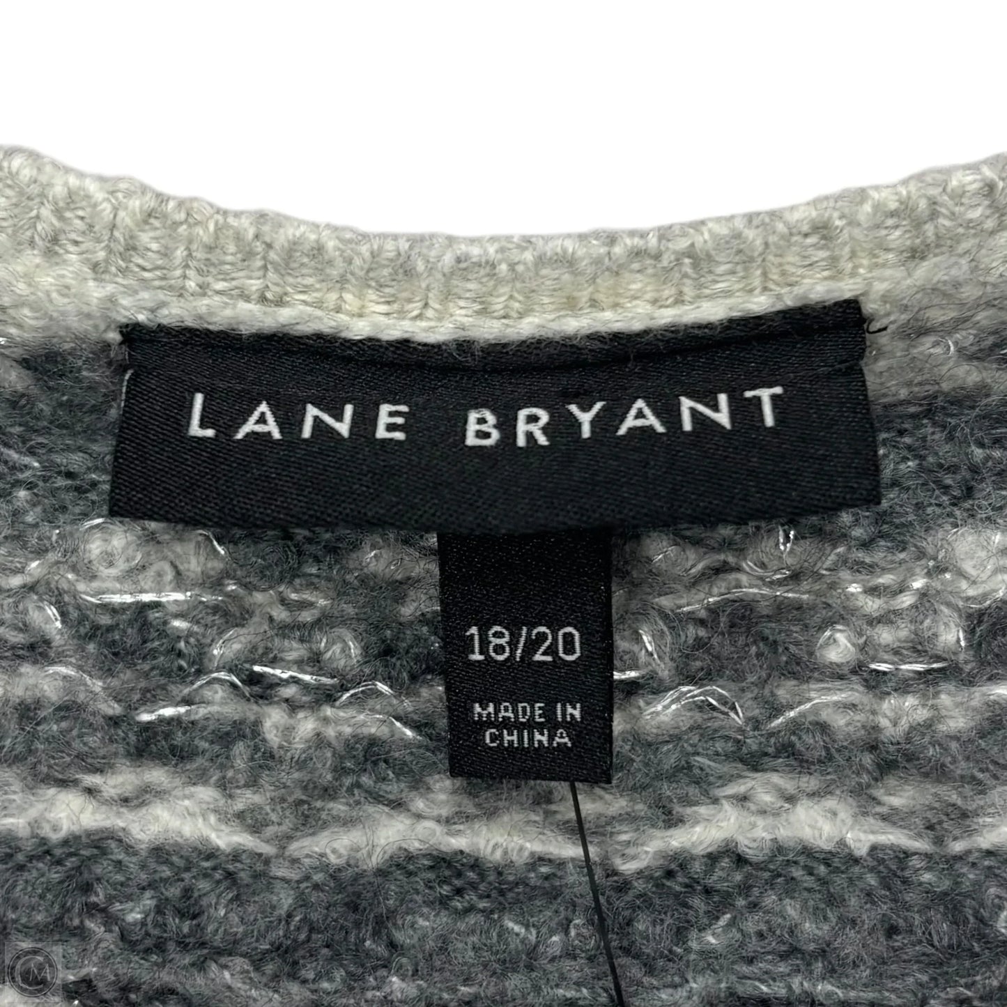Sweater By Lane Bryant In Grey, Size: Xl