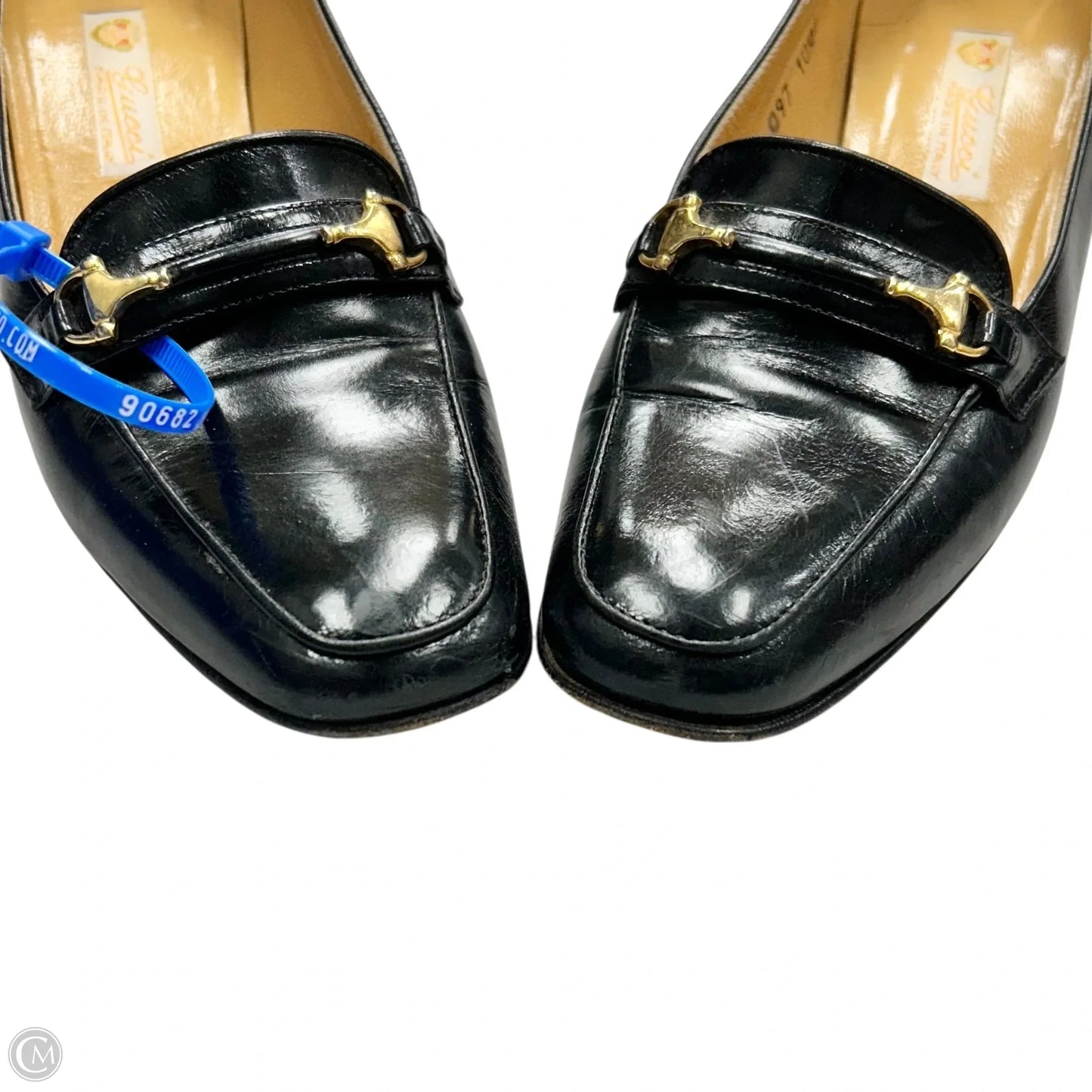 Shoes Luxury Designer By Gucci In Black, Size: 5