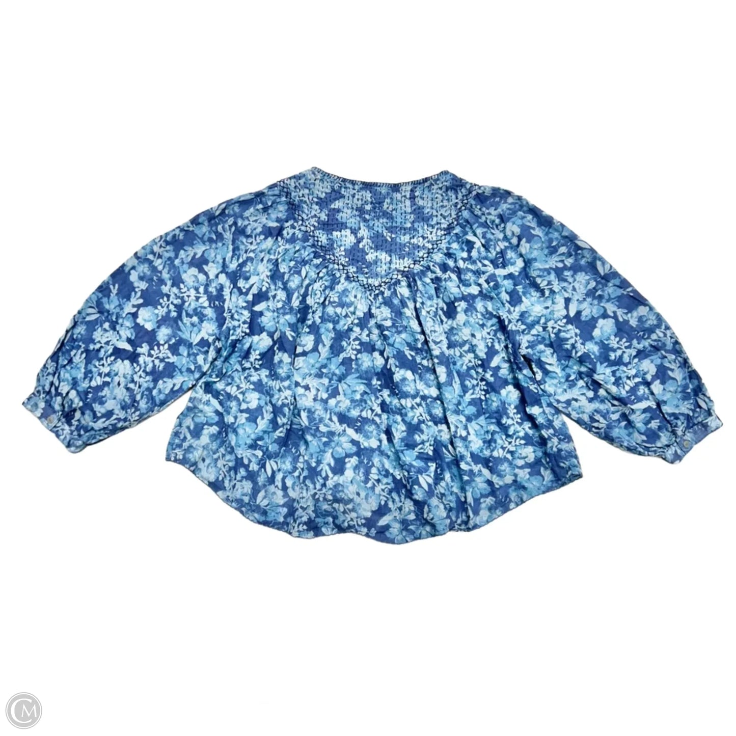 Blouse Long Sleeve By We The Free In Blue, Size: Xs