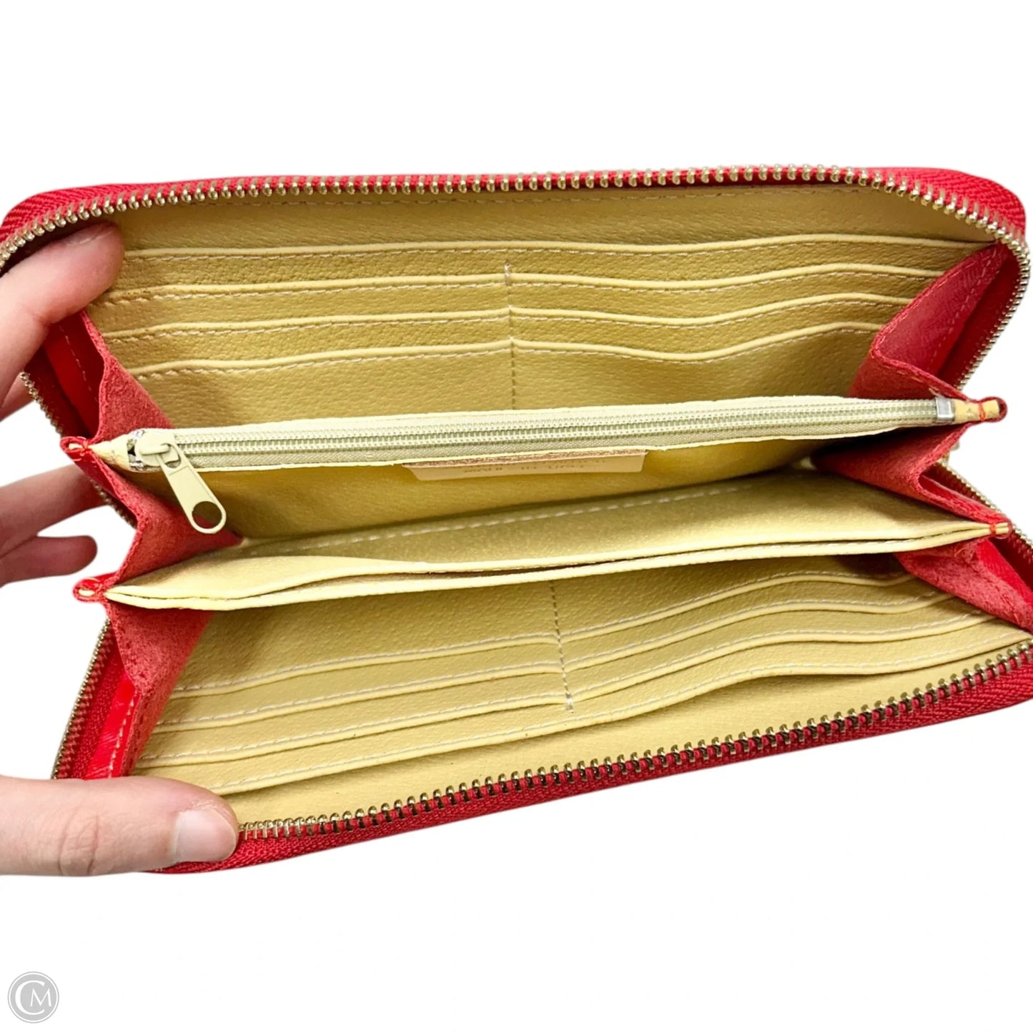 Wallet Leather By Vera Pelle, Size: Large